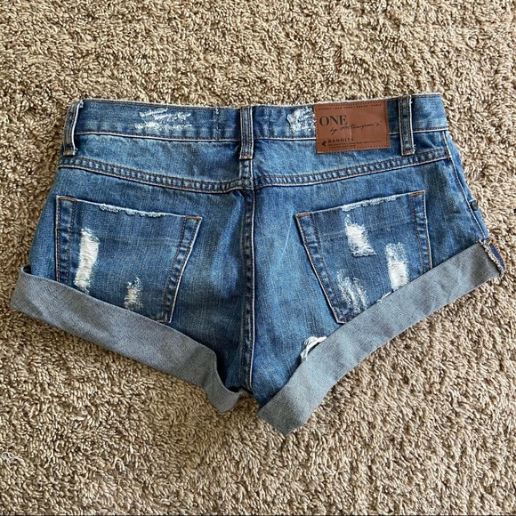 One Teaspoon Bandit Jean Shorts - Picture 4 of 5